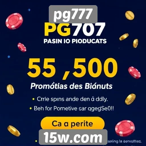 Promoções e bônus disponíveis no pg777